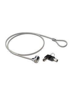 Ewent EW1242 cable antirrobo Negro, Acero inoxidable 1,5 m