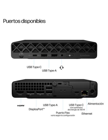 HP EliteDesk 8 Mini G1i Desktop AI PC Intel Core Ultra 5 235 16 GB DDR5-SDRAM Windows 11 Pro Mini PC