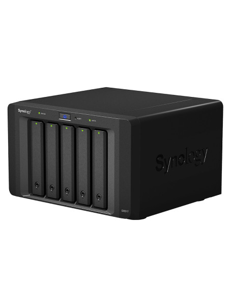 Synology DX517 unidad de disco multiple 0 TB Escritorio Negro