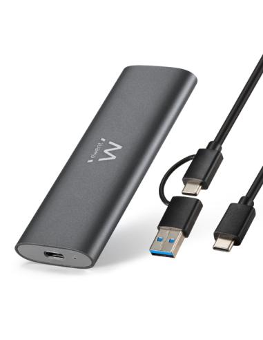 Ewent EW7061 caja para disco duro externo Caja externa para unidad de estado sólido (SSD) Gris Oscuro