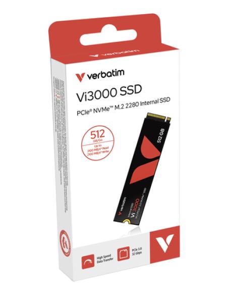 Verbatim Vi3000 512 GB M.2 PCI Express 3.0 NVMe