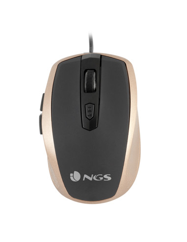 NGS Tick Gold ratón Oficina mano derecha USB tipo A Óptico 1600 DPI
