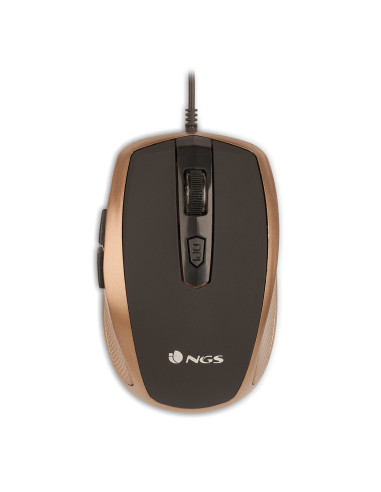 NGS Tick Gold ratón Oficina mano derecha USB tipo A Óptico 1600 DPI