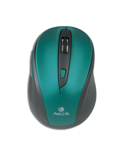 NGS Evo Mute ratón Oficina mano derecha RF inalámbrico Óptico 1600 DPI