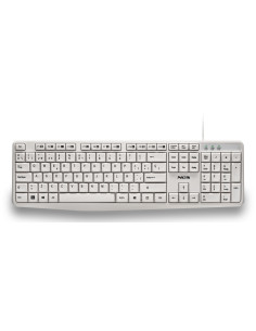 NGS HERITAGE teclado Universal USB QWERTY Español Blanco