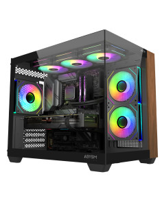 ABYSM Caja M-ATX Danube Sava Nature 285C Black