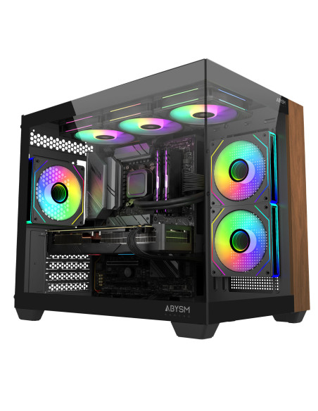 ABYSM Caja M-ATX Danube Sava Nature 285C Black