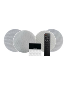 Fonestar KS-WALL-4 sistema de audio para el hogar Minicadena de música para uso doméstico 50 W Negro, Gris, Blanco