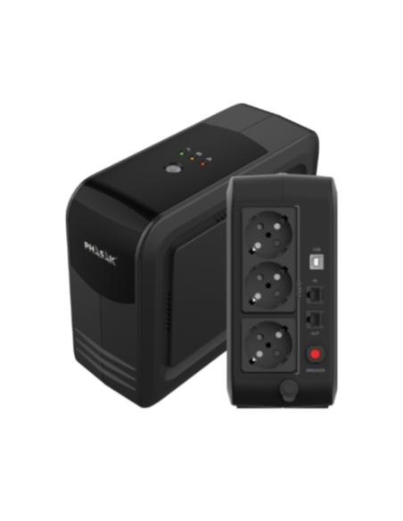 UPS PHASAK 950 VA / 570 W / 3 X SCHUKO / RJ45 / USB HID / PH 9499