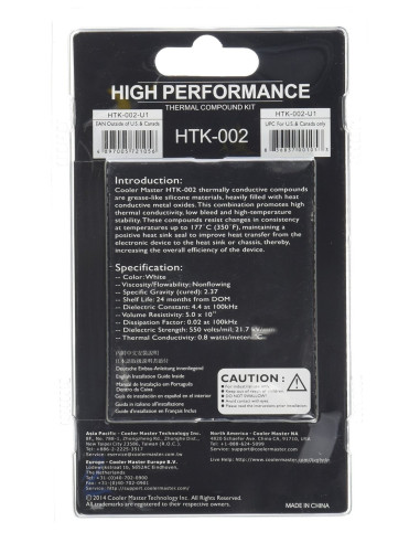 Cooler Master HTK-002 compuesto disipador de calor Pasta térmica 4,5 W m·K