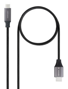 Nanocable 10.15.5262 adaptador de cable de vídeo 1,8 m USB Tipo C HDMI Negro