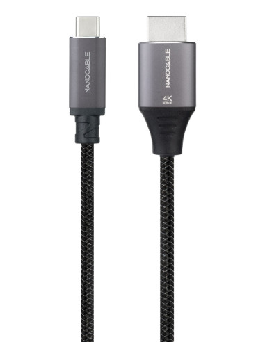 Nanocable 10.15.5262 adaptador de cable de vídeo 1,8 m USB Tipo C HDMI Negro