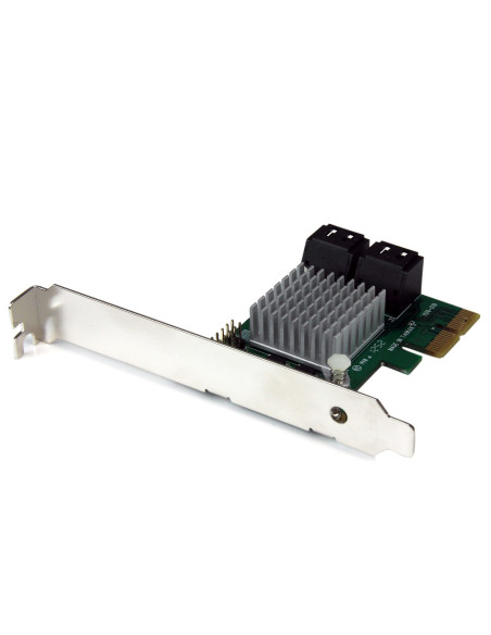 StarTech.com Tarjeta Controladora PCI Express 2.0 de 4 Puertos SATA III de 6Gbps RAID con Enlace HyperDuo para SSD - Adaptador