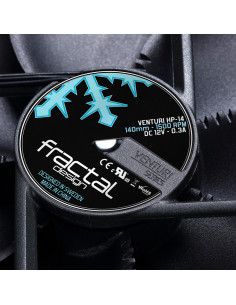 Fractal Design Venturi HP-14 PWM Carcasa del ordenador Ventilador 14 cm Negro, Gris 2