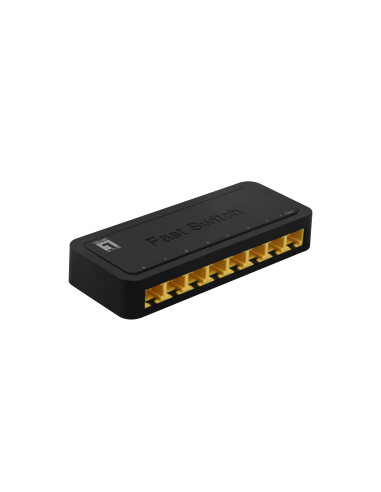 LevelOne FEU-0812 switch No administrado Fast Ethernet (10 100) Negro
