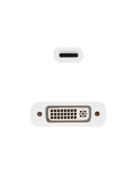 Nanocable CONVERSOR USB-C A DVI-D, 15 CM
