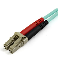 StarTech.com Cable de 10m de Fibra Óptica Multimodo LC UPC a LC UPC OM4 - 50 125µm - Fibra LOMMF VCSEL - Redes de 100G - Cable 2
