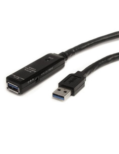 StarTech.com Cable Extensor Alargador USB 3.0 SuperSpeed Activo de 3m - USB A Macho a Hembra - Negro