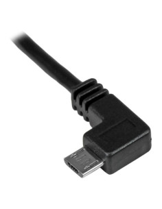 StarTech.com Cable de 1m Micro USB con conector acodado a la izquierda - Cable de Carga y Sincronización 2