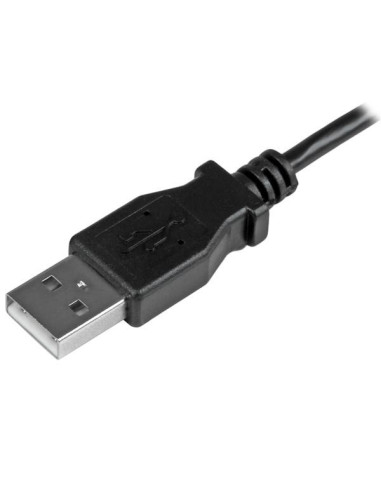 StarTech.com Cable de 1m Micro USB con conector acodado a la izquierda - Cable de Carga y Sincronización