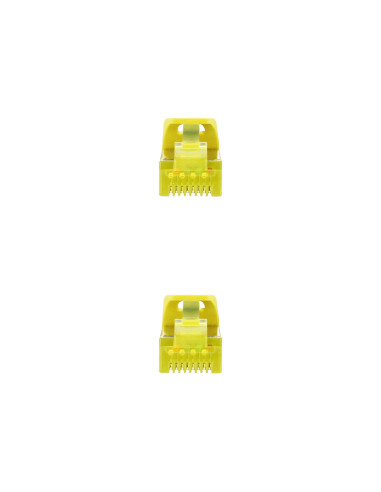 Nanocable Cable Red Latiguillo RJ45 LSZH CAT.6A SFTP AWG26, Amarillo, 25 cm