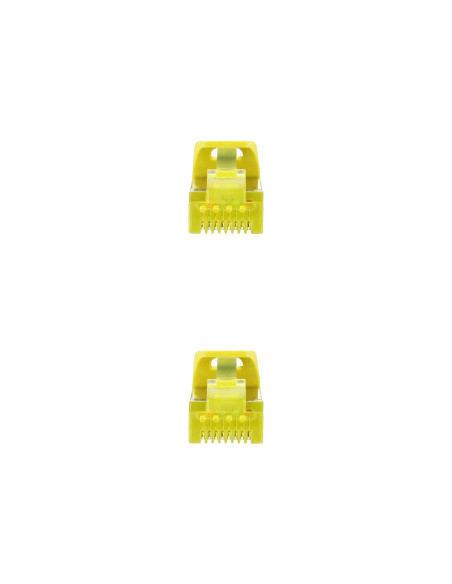 Nanocable Cable Red Latiguillo RJ45 LSZH CAT.6A SFTP AWG26, Amarillo, 25 cm