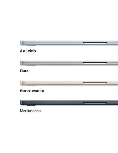 Apple MacBook Air 15" M5 chip 10‑core CPU 10‑core GPU, 24GB, 1TB SSD - Plata