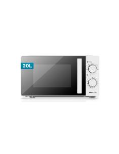 Grunkel MW-20EASY microondas Blanco, Negro Solo microondas Encimera 20 L 700 W