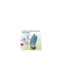 Grunkel PLV-900 plancha Plancha vapor-seco Suela antiadherente 900 W Blanco, Azul 2