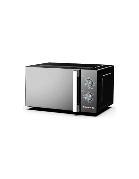 Grunkel MWG-20ESPEJO microondas Acero inoxidable, Negro Microondas con grill Encimera 20 L 700 W