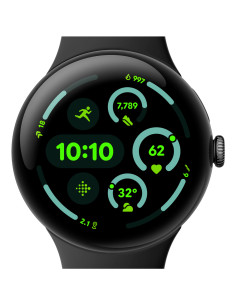 Google Pixel Watch 3 AMOLED 45 mm Digital Pantalla táctil Negro Wifi GPS (satélite)
