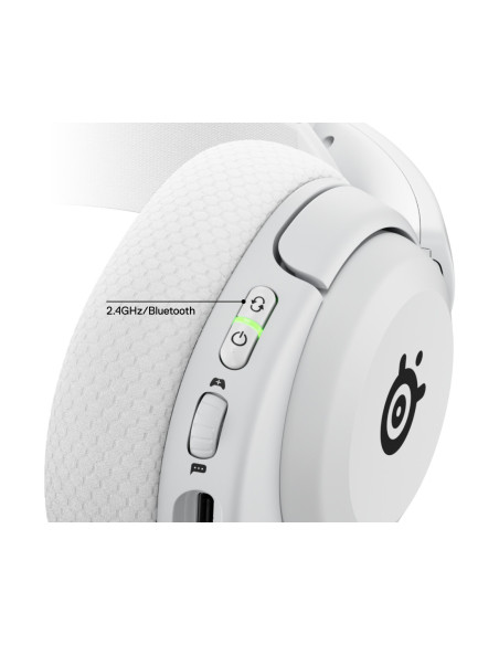 Steelseries Arctis Nova 5X Wireless Auriculares Inalámbrico Diadema Juego USB Tipo C Bluetooth Blanco