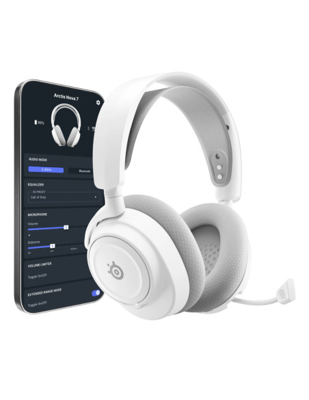 Steelseries Arctis Nova 7P Gen 2 Auriculares Inalámbrico Diadema Juego Bluetooth Blanco