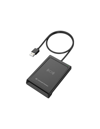 Conceptronic BIAN11B lector de tarjeta inteligente Interior USB USB 2.0 Negro