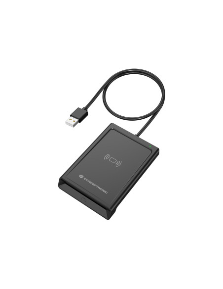 Conceptronic BIAN11B lector de tarjeta inteligente Interior USB USB 2.0 Negro