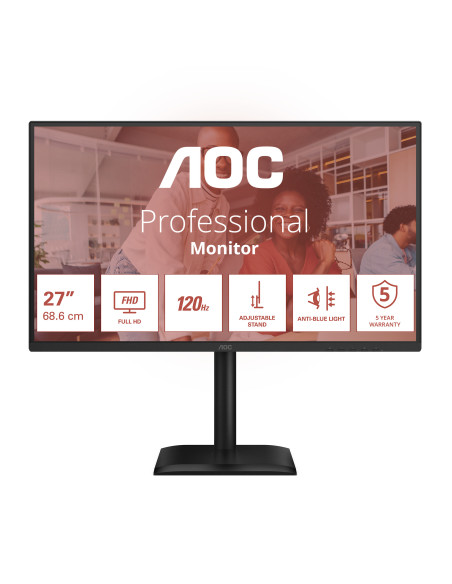 AOC 27E4CV pantalla para PC 68,6 cm (27") 1920 x 1080 Pixeles Full HD LED Negro