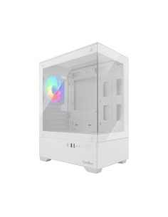 CoolBox Gaming Caja MATX GM200 Vision Lite Blanca USB-C 3.2 Gen1 Sin Fte + 1 Vent. ARGB 2