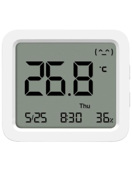 MONITOR XIAOMI MI TEMPERATURE AND HUMIDITY MONITOR 3 / MEDIDOR TEMPERATURA Y HUMEDAD / FECHA Y HORA / BLUETOOTH / BLANCO / BHR90