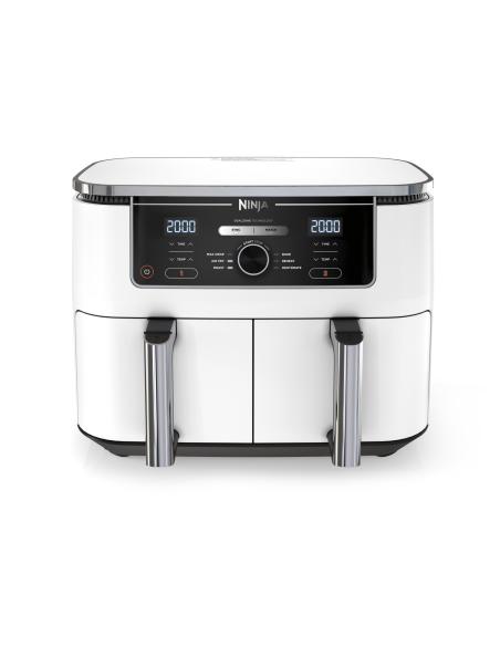Ninja AF400EU Doble 9,5 L Independiente 2470 W Freidora de aire caliente Blanco