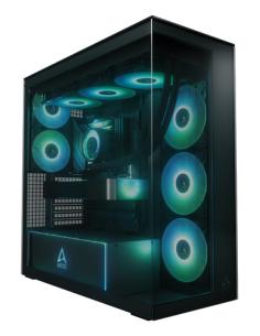 ARCTIC Xtender Black (Tinted Glass) Midi Tower Negro