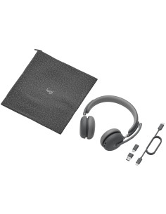 Logitech 981-001311 auricular y casco Auriculares Inalámbrico Diadema Oficina Centro de llamadas USB Tipo C Bluetooth Grafito