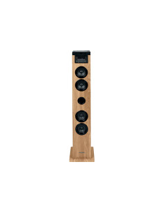 Thomson DS122CD sistema de audio para el hogar Torre de sonido para uso doméstico 10 W Negro, Madera
