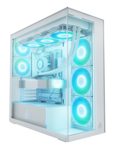 ARCTIC Xtender White (Clear Glass) Midi Tower Blanco