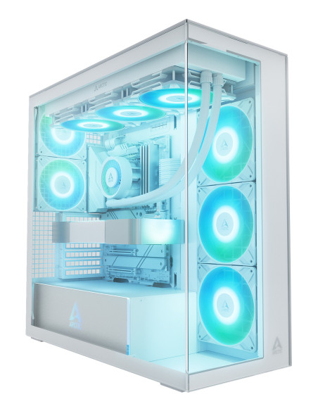 ARCTIC Xtender White (Clear Glass) Midi Tower Blanco
