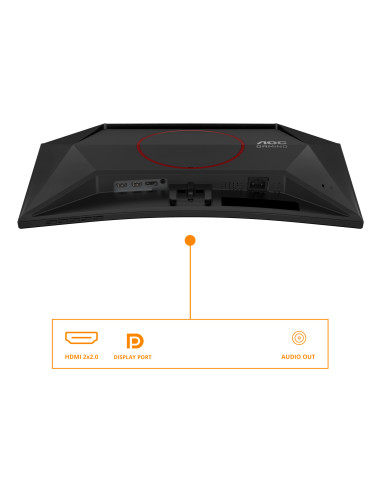 AOC G4 C24G42E pantalla para PC 59,9 cm (23.6") 1920 x 1080 Pixeles Full HD LED Negro, Rojo