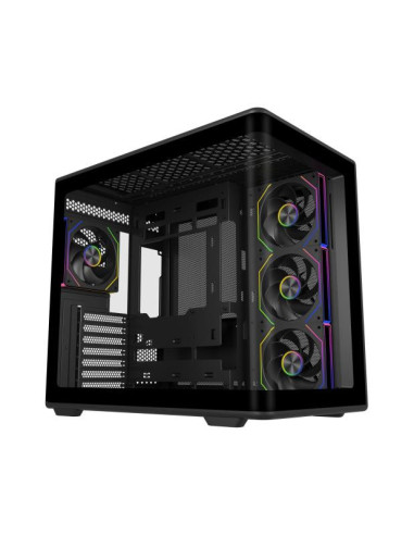 Cooler Master Elite 600 Torre Negro, Transparente
