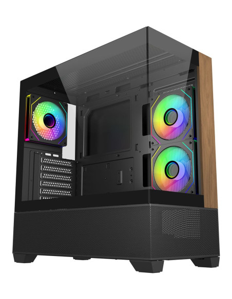 Cooler Master Elite 690 Wood Midi Tower Negro