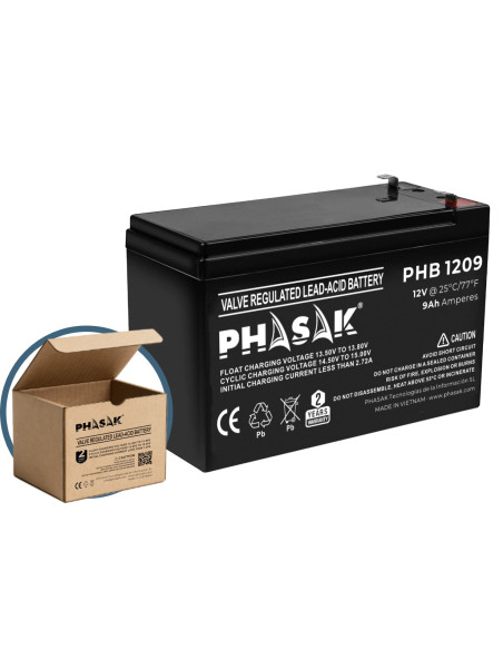 Phasak Batería 12V 9Ah - PHB 1209
