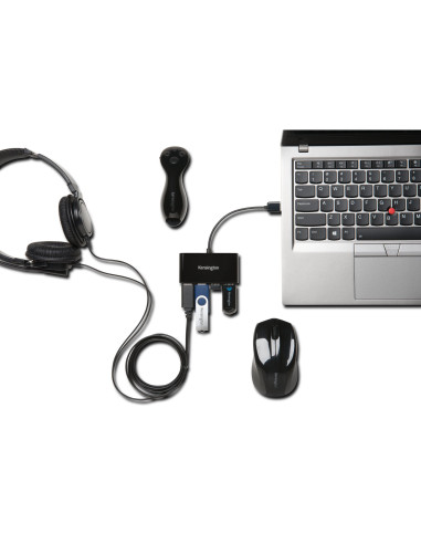 Kensington Hub USB 2.0 de 4 puertos