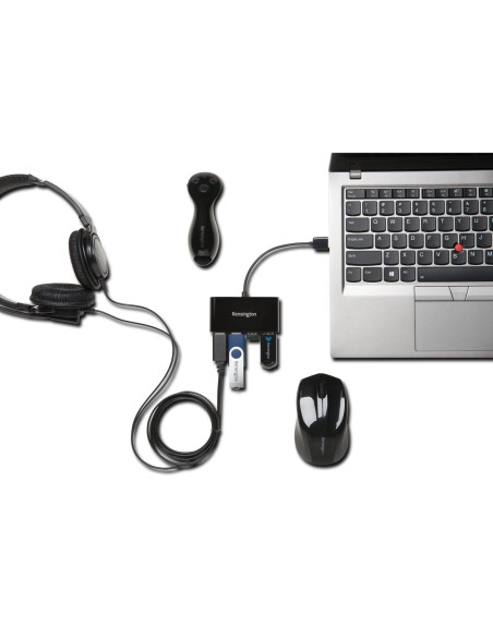 Kensington Hub USB 2.0 de 4 puertos